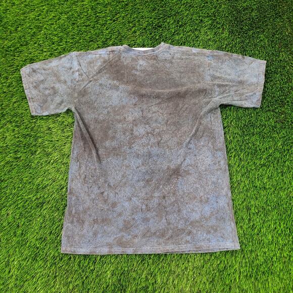 Vintage Easy-Riders Skeleton Fire Shirt Medium 19x27 Blue - Picture 2 of 10